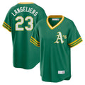 Athletics #23 Shea Langeliers Player Kelly Green Cooperstown Collection T-shirt Game Gdoa Stitched Jerseys