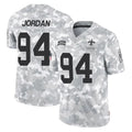 NO.Saints #94 Cameron Jordan Player Arctic Camo Salute To Service Limited Game Gdoa Stitched Jerseys