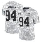 NO.Saints #94 Cameron Jordan Player Arctic Camo Salute To Service Limited Game Gdoa Stitched Jerseys