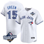T.Blue Jays #15 Chad Green Player White 2025 World Series Limited Fdoa Stitched Jerseys