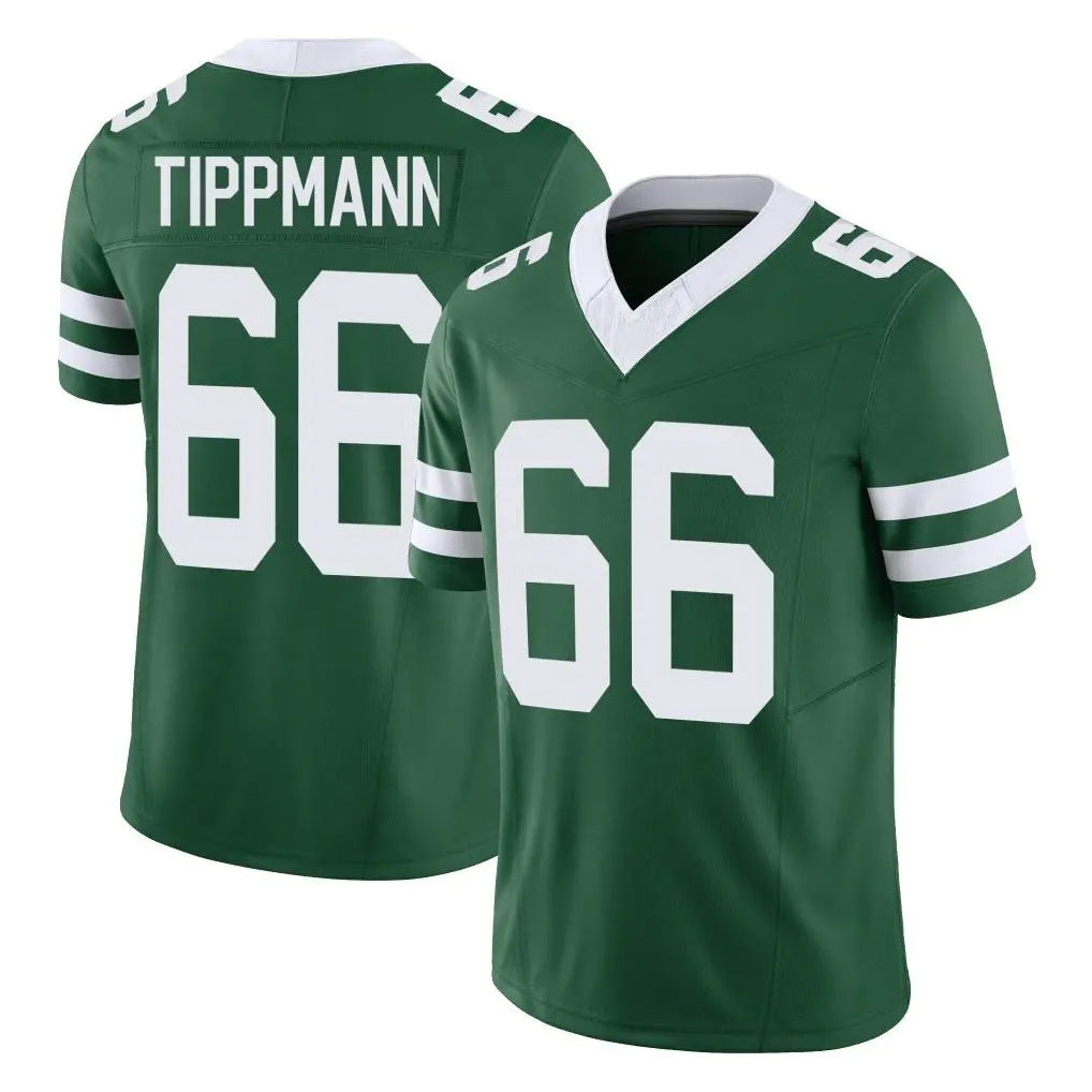 NY.Jets #66 Joe Tippmann Player Green Legacy Limited Vapor F.U.S.E. Home Game Gdoa Stitched Jerseys