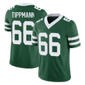 NY.Jets #66 Joe Tippmann Player Green Legacy Limited Vapor F.U.S.E. Home Game Gdoa Stitched Jerseys