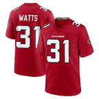 A.Falcons #31 Xavier Watts Player Red Team Color Home Game Gdoa Stitched Jerseys