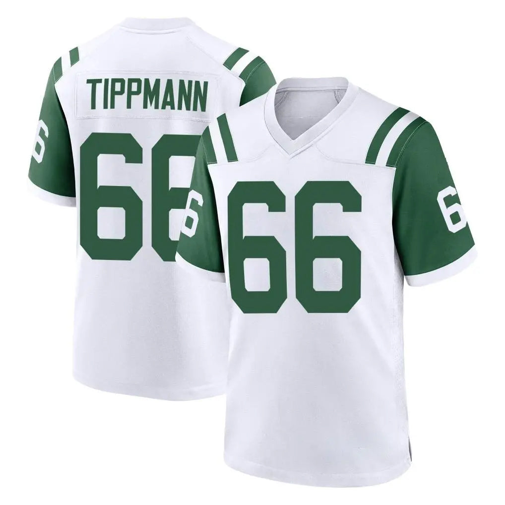 NY.Jets #66 Joe Tippmann Player White Classic Home Game Gdoa Stitched Jerseys