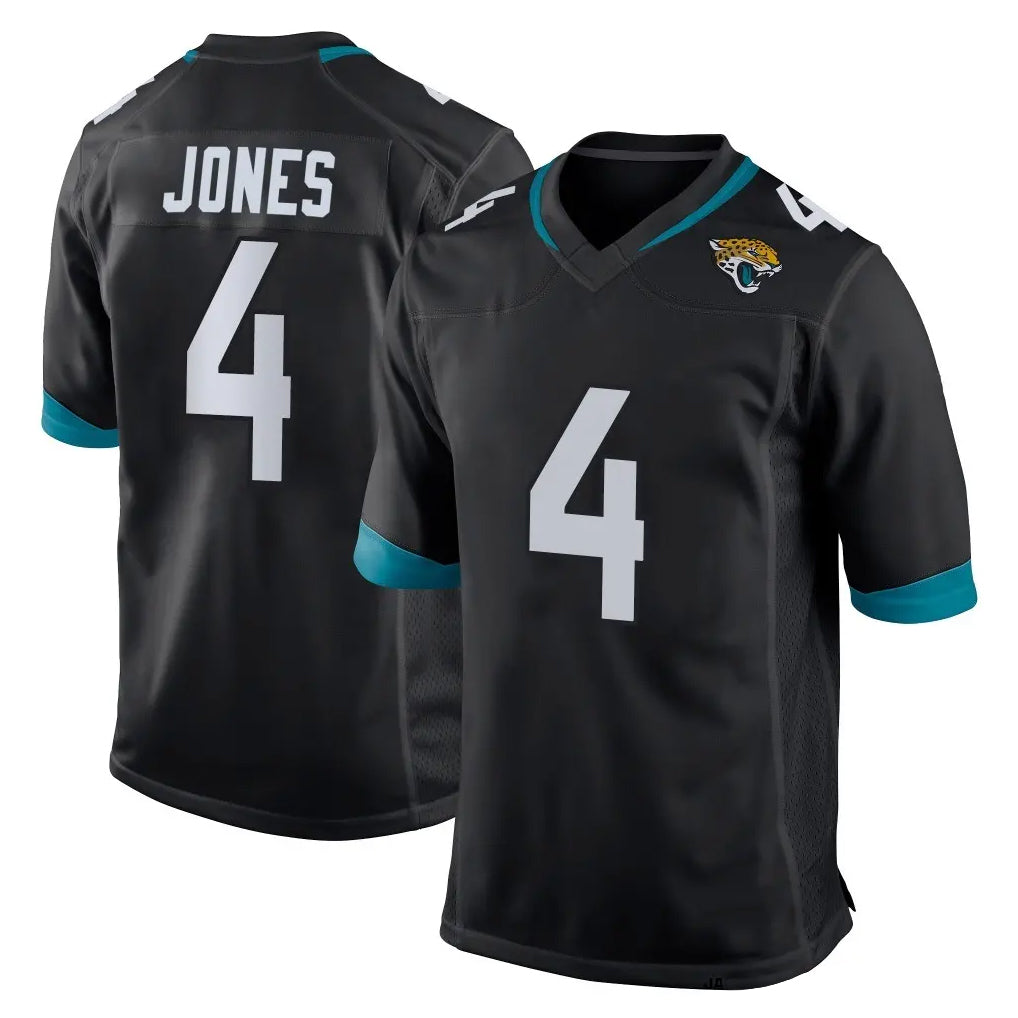 J.Jaguars #4 Jarrian Jones Player Black Home Game Gdoa Stitched Jerseys