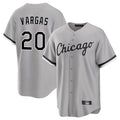 C.White Sox #20 Miguel Vargas Player Gray Home Game Gdoa Stitched Jerseys