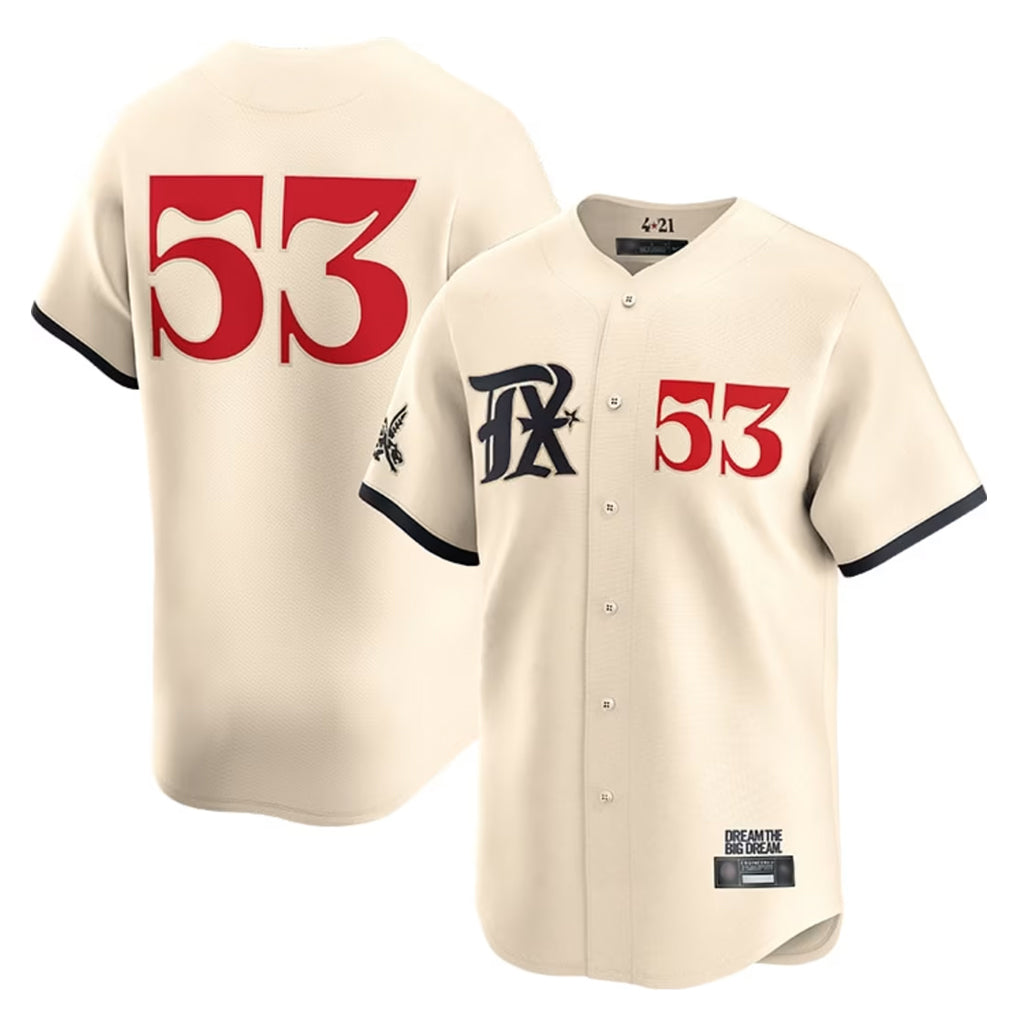 T.Rangers #53 Adolis Garcia Player Cream City Connect Limited Fdoa Stitched Jerseys