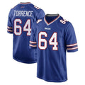 B.Bills #64 O'Cyrus Torrence Player Royal Home Game Gdoa Stitched Jerseys