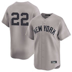 NY.Yankees #22 Ben Rice Player Gray Limited Fdoa Stitched Jerseys
