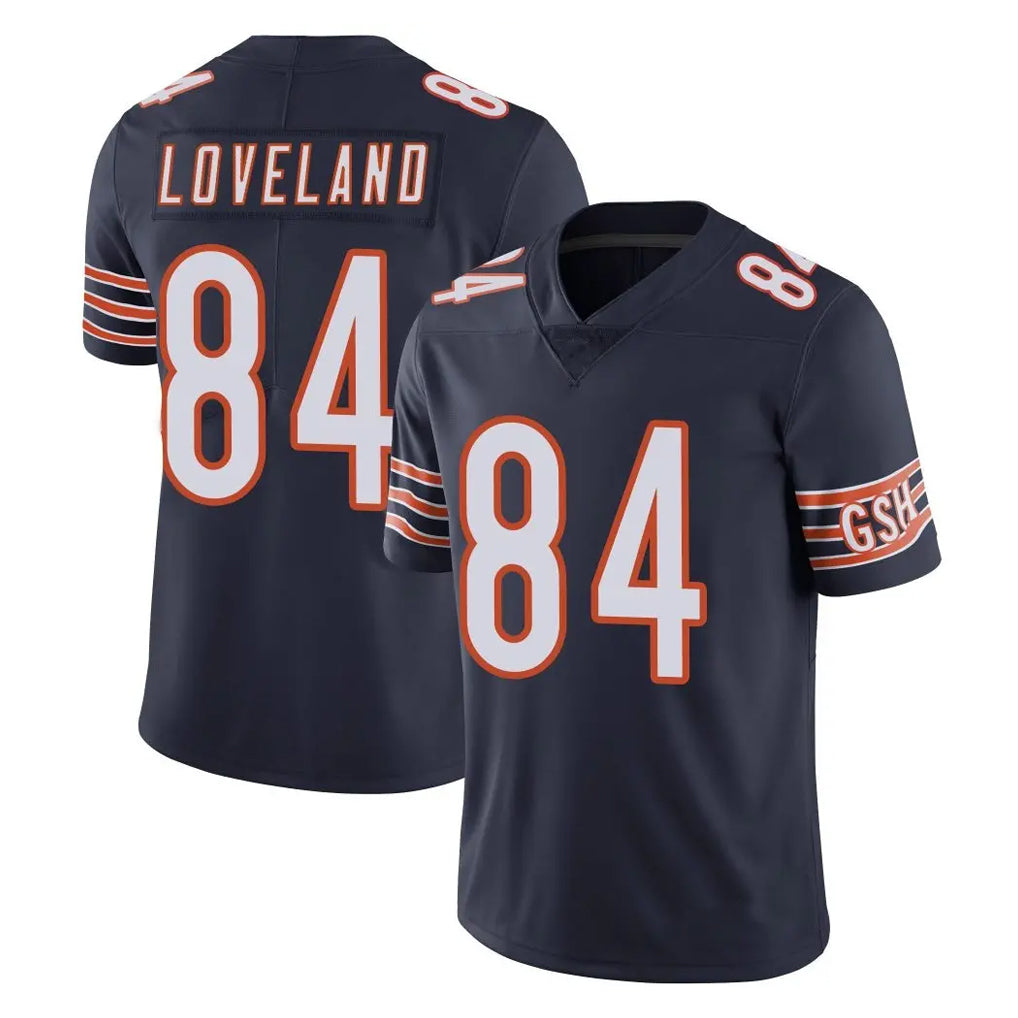 C.Bears #84 Colston Loveland Player Navy Vapor Untouchable Limited Home Game Gdoa Stitched Jerseys