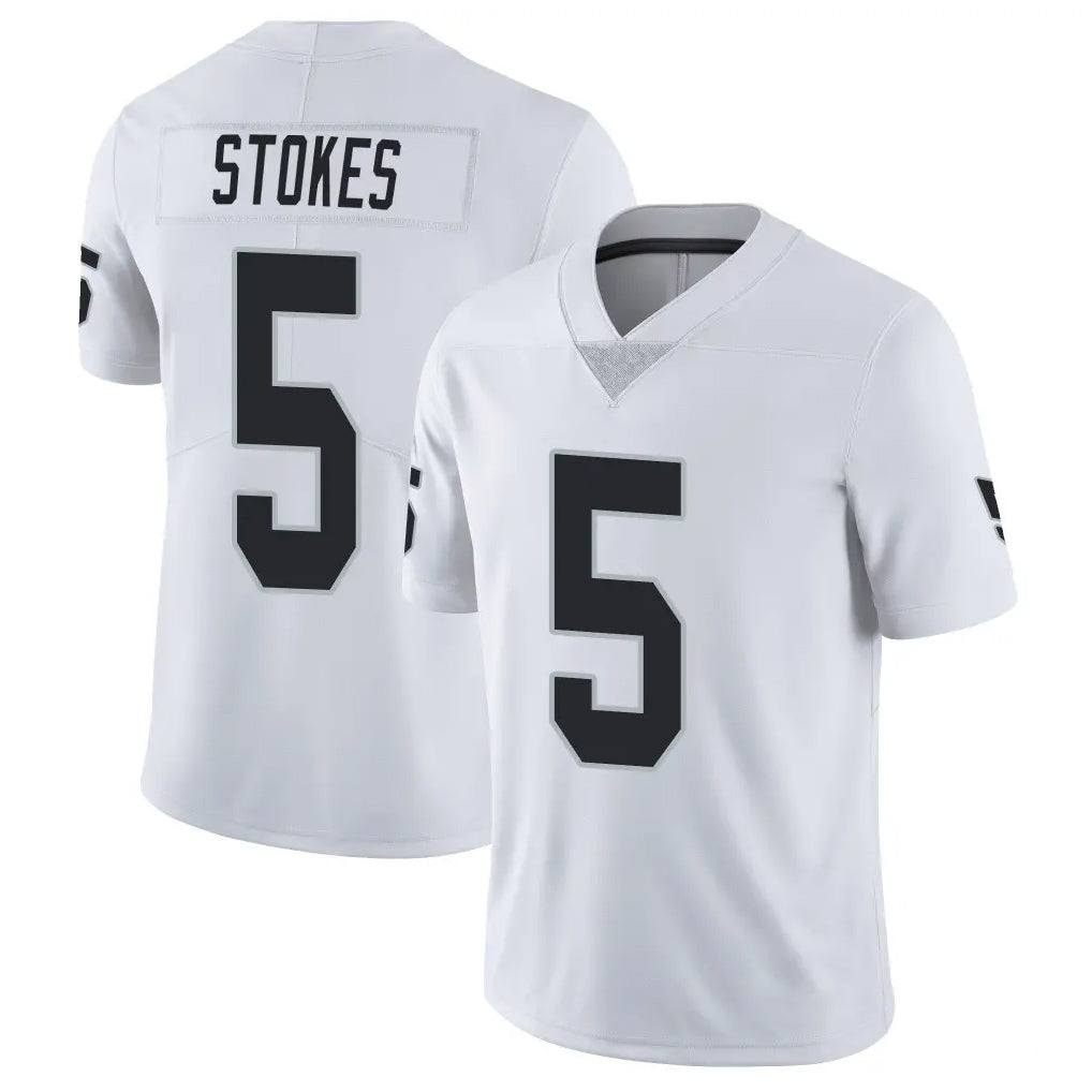 LV.Raiders #5 Eric Stokes Player White Limited Vapor Untouchable Home Game Gdoa Stitched Jerseys