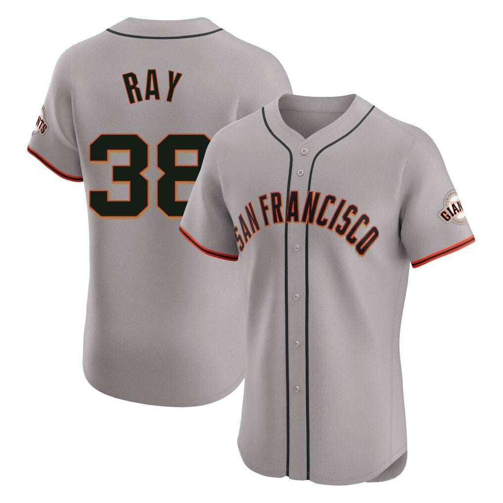 SF.Giants #38 Robbie Ray Player Gray Home Limited Elite Fdoa Stitched Jerseys