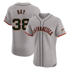 SF.Giants #38 Robbie Ray Player Gray Home Limited Elite Fdoa Stitched Jerseys