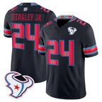 H.Texans #24 Derek Stingley Jr. Player Navy 2026 Rivalries Vapor Limited Home Game Gdoa Stitched jerseys