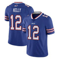 B.Bills #12 Jim Kelly Player Royal Vapor Untouchable Limited Gdoa Stitched Jerseys