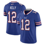 B.Bills #12 Jim Kelly Player Royal Vapor Untouchable Limited Gdoa Stitched Jerseys