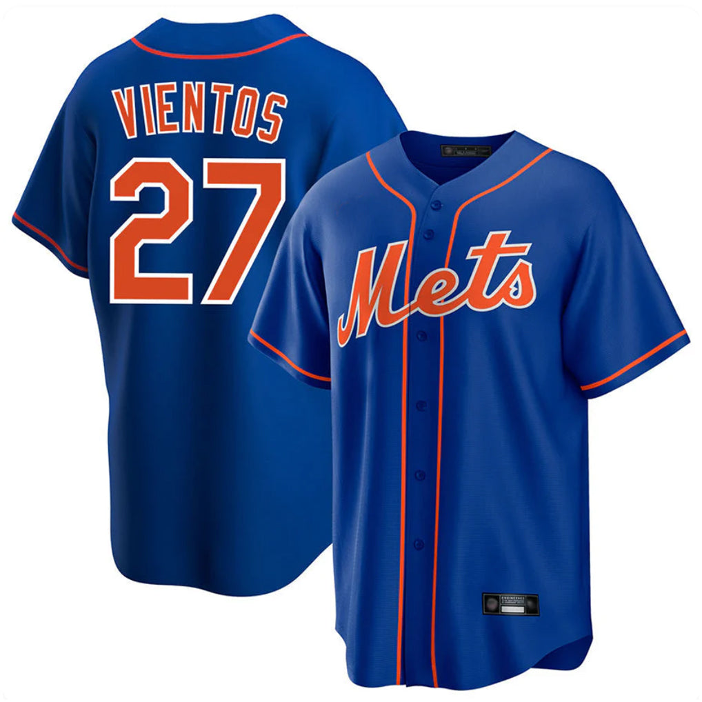 NY.Mets #27 Mark Vientos Player Royal Home Game Fdoa Stitched Jerseys