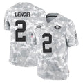 SF.49ers #2 Deommodore Lenoir Player Arctic Camo Limited Salute To Service Home Game Gdoa Stitched Jerseys