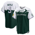 C.Rockies #9 Brenton Doyle Player Green City Connect Home Game Gdoa Stitched Jerseys