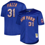 NY.Mets #31 Mike Piazza Player Royal Mitchell & Ness Cooperstown Collection Home Limited Fdoa Stitched Jerseys
