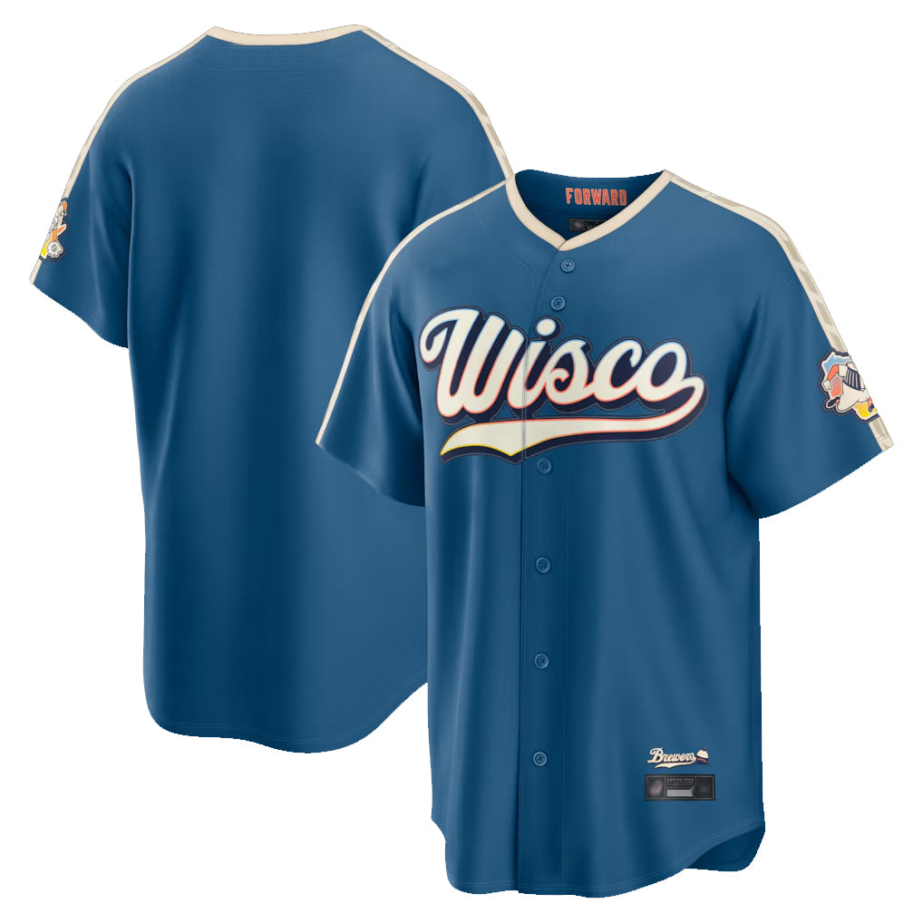 M.Brewers ## Brewers Blank Player Blue 2026 City Connect Home Game Fdoa Stitched Jerseys