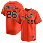 SF.Giants #26 Matt Chapman Player Orange Home Limited Fdoa Stitched Jerseys