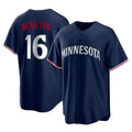 M.Twins #16 Austin Martin Player Navy Replica Alternate Home Fdoa Stitched Jerseys