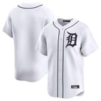D.Tigers ## Tigers Blank Player White Home Limited Gdoa Stitched Jerseys