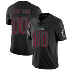 Custom A.Falcons Black Limited Elite Home Game Any Name & Numbers Gdoa Stitched Jerseys