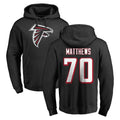 A.Falcons #70 Jake Matthews Player Black Salute to Service Hoodies Gdoa Stitched Jerseys