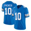 D.Lions #10 Isiah Pacheco Player Blue Limited Vapor F.U.S.E. Alternate Home Game Gdoa Stitched Jerseys