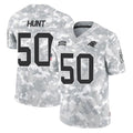 C.Panthers #50 Robert Hunt Player Arctic Camo Salute to Service Limited Game Gdoa Stitched Jerseys