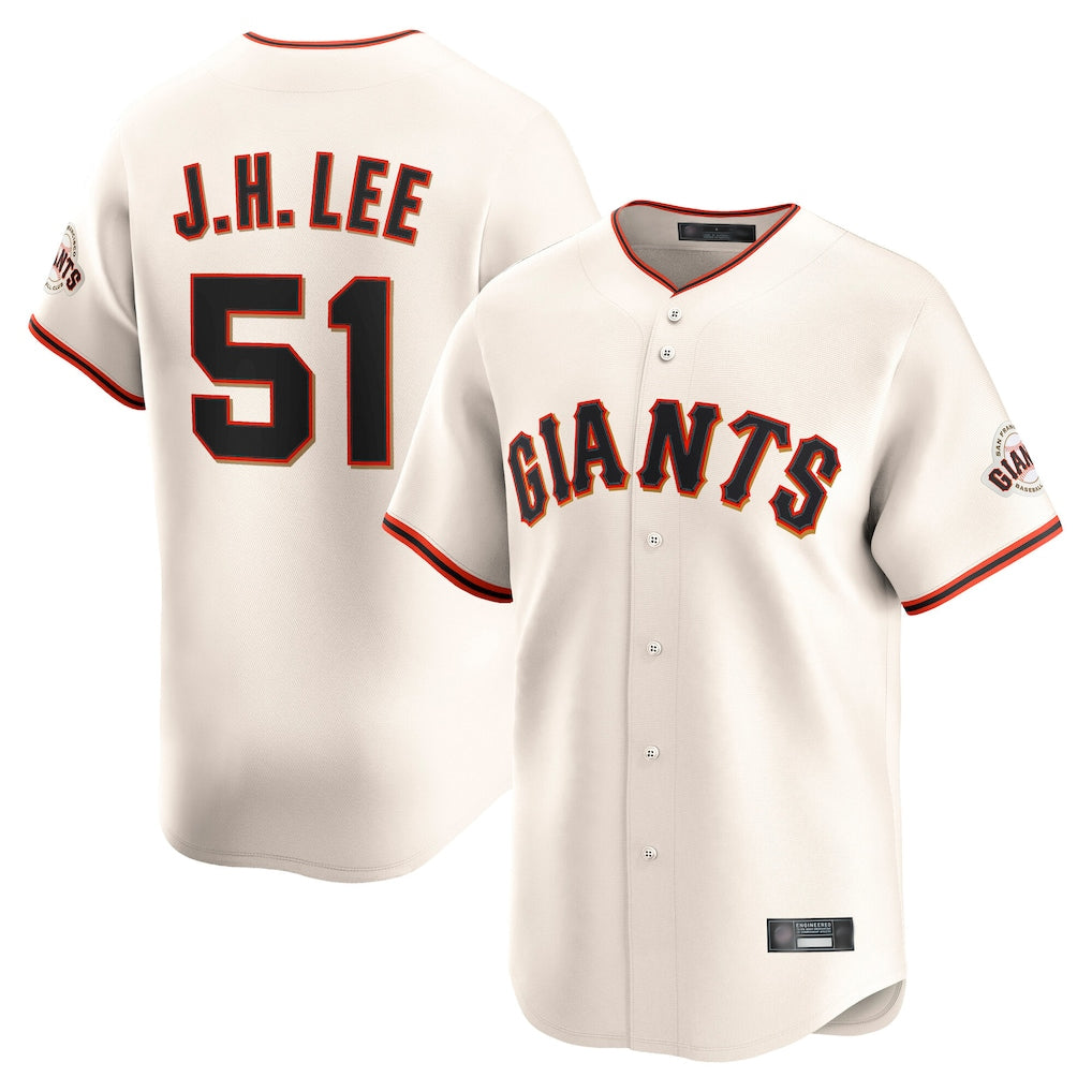 SF.Giants #51 Jung Hoo Lee Player Cream Home Limited Fdoa Stitched Jerseys