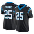 C.Panthers #25 Jonathon Brooks Player Black Vapor F.U.S.E. Limited Home Game Gdoa Stitched Jerseys