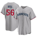 M.Twins #56 Josh Bell Player Gray Game Limited Home Fdoa Stitched Jerseys