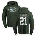 NY.Jets #21 Brandon Stephens Player Green LOGO Pullover Hoodies Limited Game Gdoa Stitched Jerseys