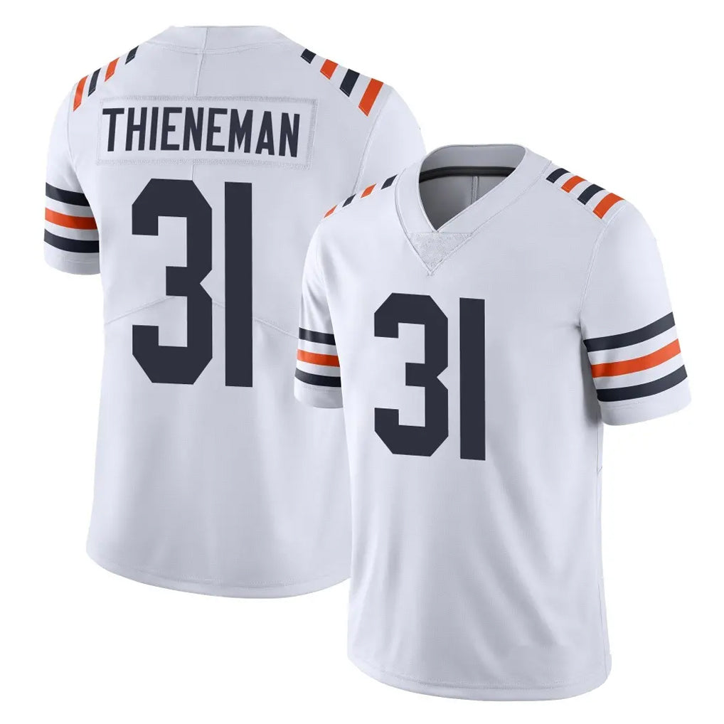 C.Bears #31 Dillon Thieneman Player White Classic Vapor Limited Home Game Gdoa Stitched Jerseys
