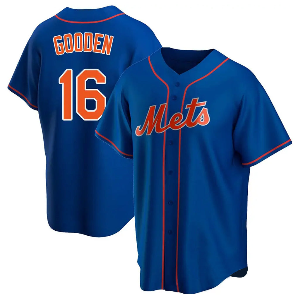 NY.Mets #16 Dwight Gooden Player Royal Home Game Fdoa Stitched Jerseys
