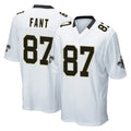 NO.Saints #87 Noah Fant Player White Home Game Gdoa Stitched Jerseys