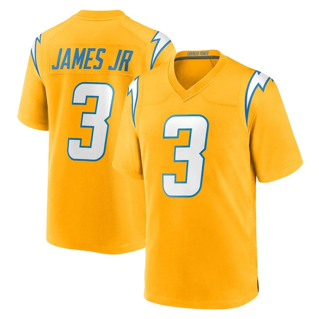LA.Chargers #3 Derwin James Jr. Player Gold Home Game Gdoa Stitched Jerseys