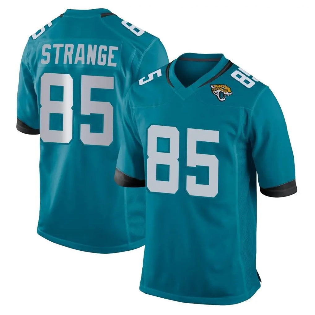 J.Jaguars #85 Brenton Strange Player Teal Home Game Gdoa Stitched Jerseys