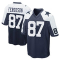 D.Cowboys #87 Jake Ferguson Player Navy-White Alternate Home Game Gdoa Stitched Jerseys