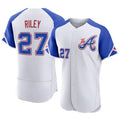 A.Braves #27 Austin Riley Player White Authentic City Connect Stitched Jerseys