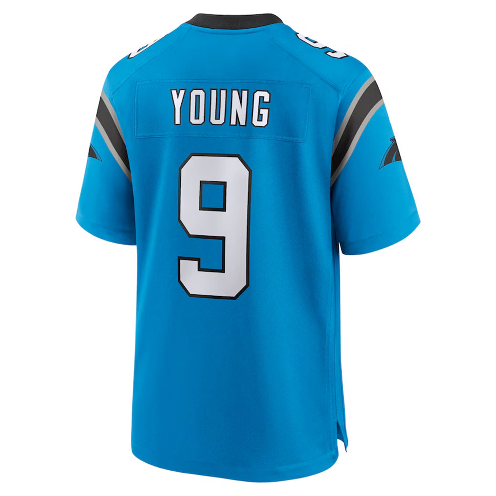 C.Panthers #9 Bryce Young Player Blue Home Game Gdoa Stitched Jerseys