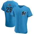 M.Marlins #26 Janson Junk Player Blue Home Limited Elite Fdoa Stitched Jerseys
