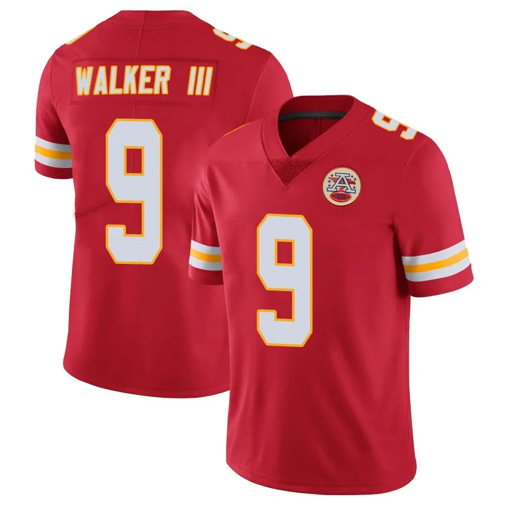 KC.Chiefs #9 Kenneth Walker III Player Red Limited Vapor Untouchable Home Game Gdoa Stitched Jerseys