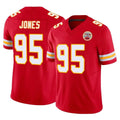 KC.Chiefs #95 Chris Jones Player Red Limited Vapor F.U.S.E. Home Game Gdoa Stitched Jerseys