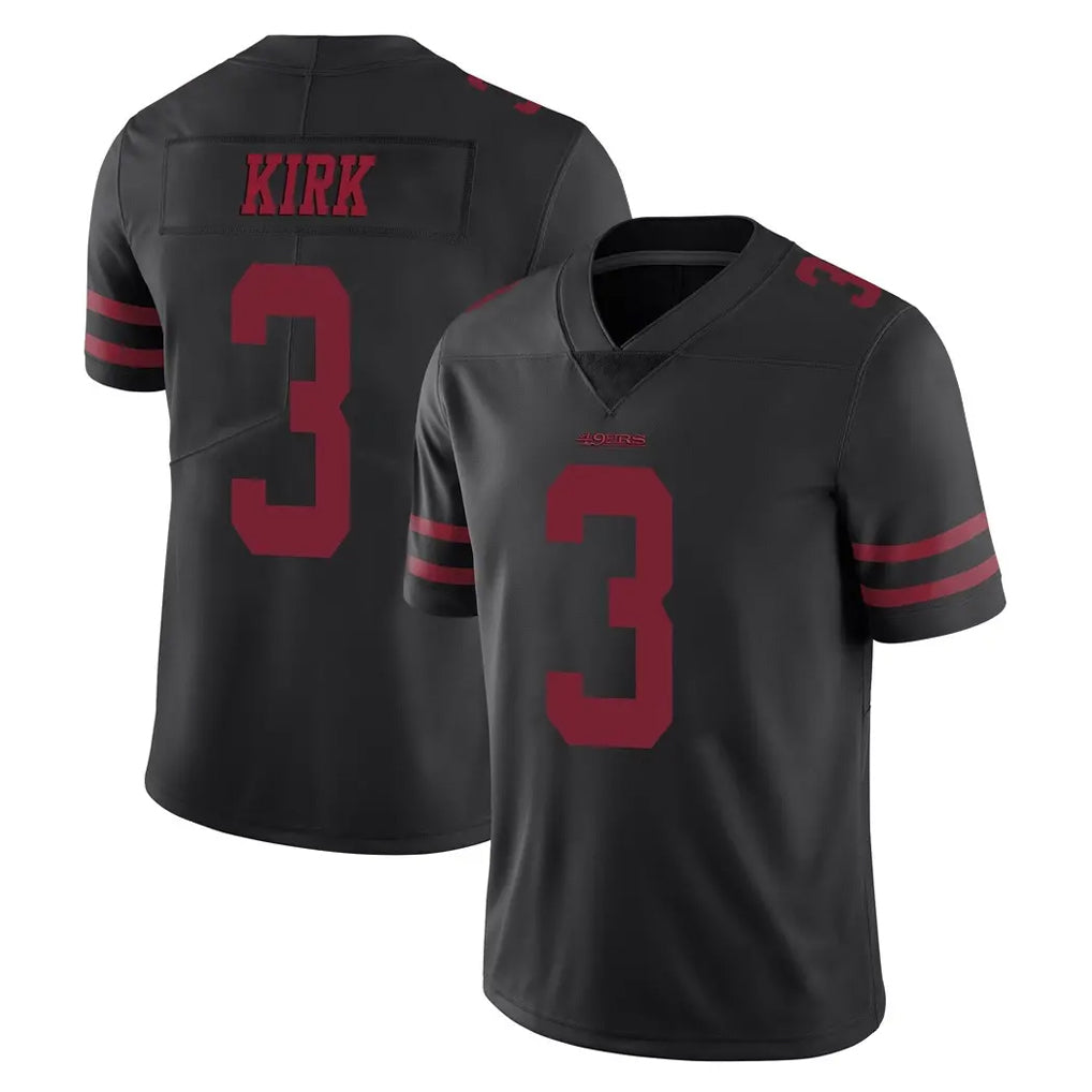 SF.49ers #3 Christian Kirk Player Black Alternate Limited Vapor Untouchable Home Game Gdoa Stitched Jerseys