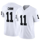 LV.Raiders #11 Jeremy Chinn Player White Limited Vapor F.U.S.E. Home Game Gdoa Stitched Jerseys