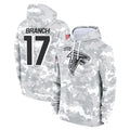 A.Falcons #17 Zachariah Branch Player Arctic Camo Salute to Service Limited Hoodie Gdoa Stitched Jerseys